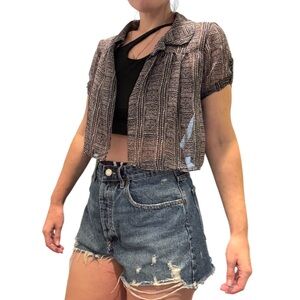 Tribal Cropped Shawl